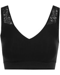 Chantelle - Soft Stretch Lace-Trimmed Bralette - Lyst