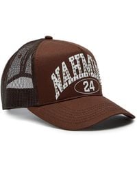 NAHMIAS - Studded Printed Canvas Trucker Hat - Lyst