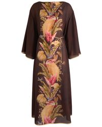 Zimmermann - Ascension Tunic Printed Silk Midi Dress - Lyst
