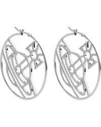 Vivienne Westwood - Eloisa Orb-Embellished Hoop Earrings - Lyst