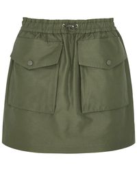 Moncler - Taffeta Mini Cargo Skirt - Lyst