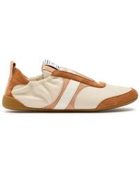 Chloé - Kick Panelled Leather Sneakers - Lyst