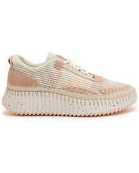 Chloé - Nama Panelled Knitted Sneakers - Lyst