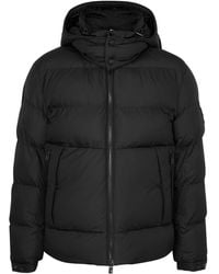 BOSS - Quilted Hooded Shell Jacket - Lyst