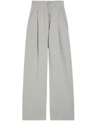 Dries Van Noten - Hadium Pleated Wide-Leg Cotton Sweatpants - Lyst