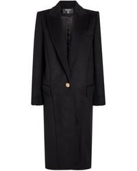 Balmain - Wool And Cashmere-Blend Coat - Lyst