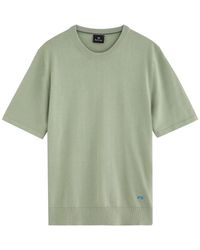 Paul Smith - Logo-Embroidered Cotton-Knit T-Shirt - Lyst