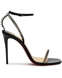 Christian Louboutin - So Me 100 Leather Heeled Sandals - Lyst