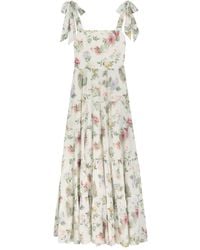 Alice + Olivia - Monnie Cotton Long Dress - Lyst