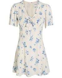 Reformation - Tyra Floral-Print Crepe Mini Dress - Lyst