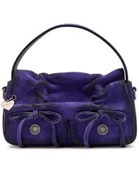 Acne Studios - Multipocket Micro Distressed Suede Top Handle Bag - Lyst