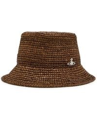Vivienne Westwood - Orb Raffia Bucket Hat - Lyst
