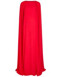 BERNADETTE - Minnie Draped Chiffon Gown - Lyst
