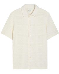 Les Deux - Hector Pointelle Knit Shirt - Lyst