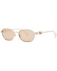 Gucci - Oval-frame Sunglasses - Lyst