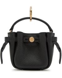 Tory Burch - Romy Bucket Grained Leather Key Fob - Lyst