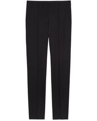 Another Tomorrow - Slim-Leg Stretch-Wool Trousers - Lyst