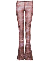 Jean Paul Gaultier - X Knwls Printed Tulle leggings - Lyst