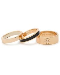 Tory Burch - Icon 18Kt-Plated Rings - Lyst