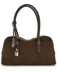 Stella McCartney - Stella Ryder Medium Faux Suede Shoulder Bag - Lyst