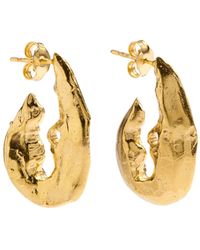 Alighieri - The Gilded Crustacean 24Kt-Plated Hoop Earrings - Lyst