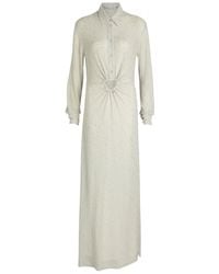 Christopher Esber - Imber Cut-Out Metallic-Knit Maxi Shirt Dress - Lyst