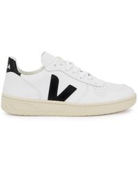 Veja - V-10 Leather Sneakers, Sneakers, Leather, And - Lyst