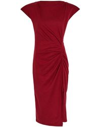 Isabel Marant - Nadeline Ruched Cotton Midi Dress - Lyst