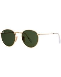 Ray-Ban - Tone G-15 Round-Frame Sunglasses, Sunglasses, Lenses, Designer Sunglasses 100% Uv Protection - Lyst