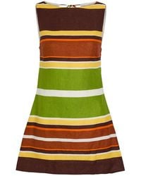 Faithfull the Brand - Jacie Striped Linen Mini Dress - Lyst
