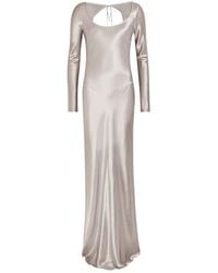 Anna October - Margit Open-Back Satin Gown - Lyst