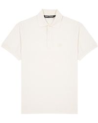 Palm Angels - Logo-Embroidered Piqué Cotton Polo Shirt - Lyst