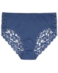 Hanro - Moments Panelled Lace Briefs - Lyst