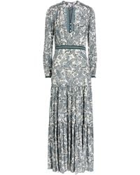 Veronica Beard - Sama Paisley-Print Silk-Blend Maxi Dress - Lyst