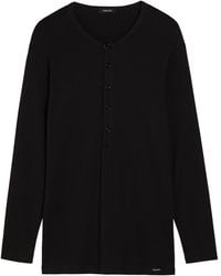 Tom Ford - Henley Stretch-Cotton Top - Lyst
