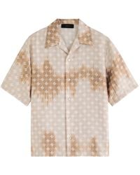 Amiri - Ma Quad Logo-Monogrammed Silk Shirt - Lyst