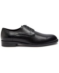 BOSS - Tayil Leather Derby Shoes - Lyst