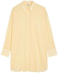 TOTEME - Logo-Monogrammed Cotton-Blend Shirt - Lyst
