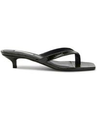 TOTEME - 40 Crocodile-Embossed Leather Sandals - Lyst
