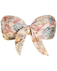 Zimmermann - Daylight Printed Strapless Bikini Top - Lyst