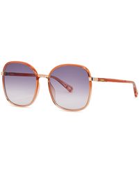 Chloé - Franky Square-Frame Sunglasses, Sunglasses - Lyst