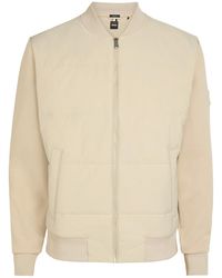 BOSS - Skiles Quilted Shell And Cotton-Blend Jacket - Lyst