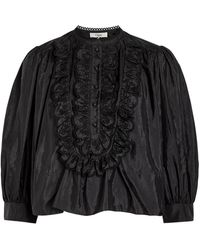 Chloé - Ruffled Shell Blouse - Lyst