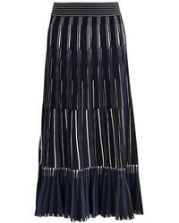 Jonathan Simkhai - Emerie Striped-Intarsia Knitted Midi Skirt - Lyst