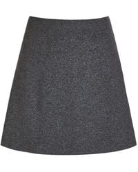 PAIGE - Metallic Knit Mini Skirt - Lyst