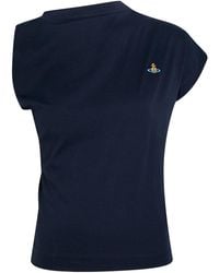 Vivienne Westwood - Hebo Asymmetric Cotton Top - Lyst
