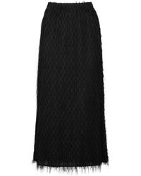 By Malene Birger - Palome Fringed Woven Maxi Skirt - Lyst