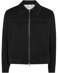 Second Layer - Herman Contrast-Stitch Twill Jacket - Lyst