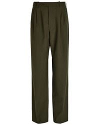 Ronny Kobo - Soprano Pleated Straight-Leg Woven Trousers - Lyst