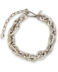 Simone Rocha - Faux Peal-Embellished Chain Necklace - Lyst
